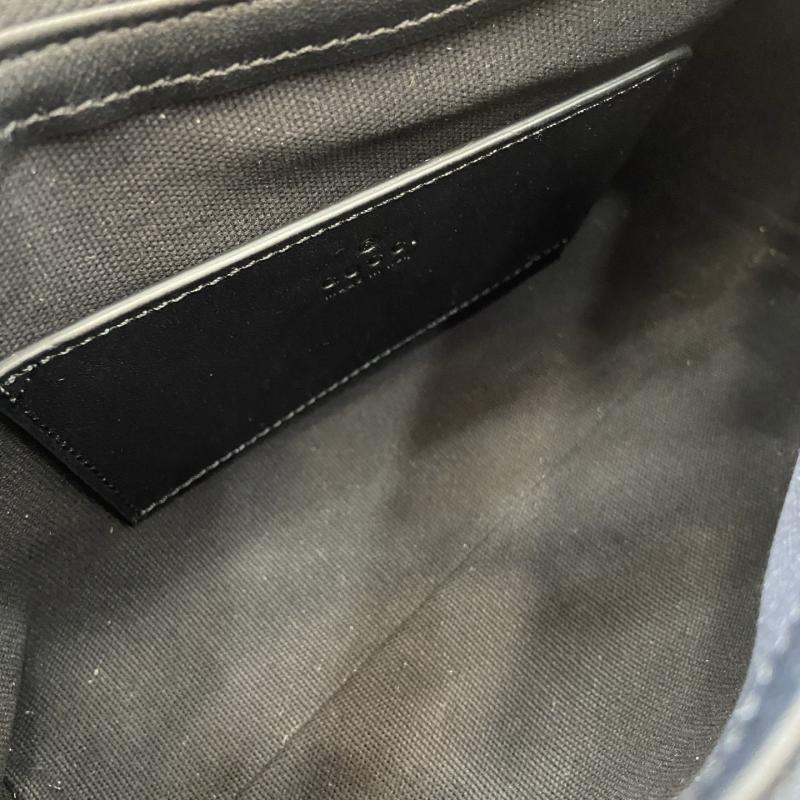 Gucci GG Emblem small shoulder bag 847450 Black