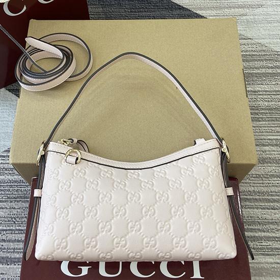 Gucci GG Emblem small shoulder bag Pink 847450  Gucci GG Emblem small shoulder bag Pink 847450