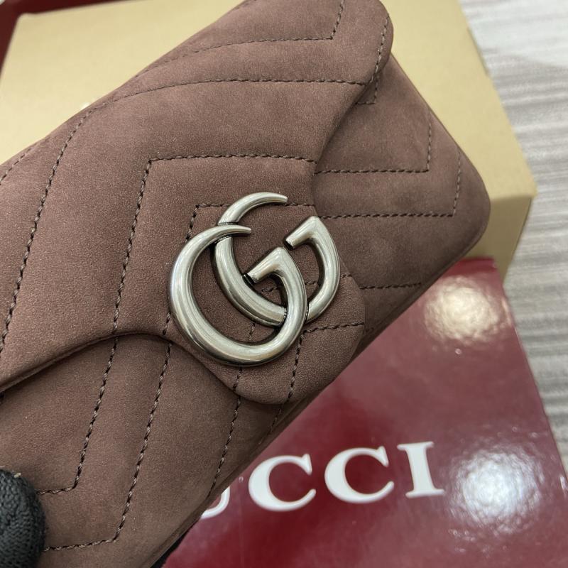 Gucci GG Marmont Mini shoulder bag Dark Brown 841290