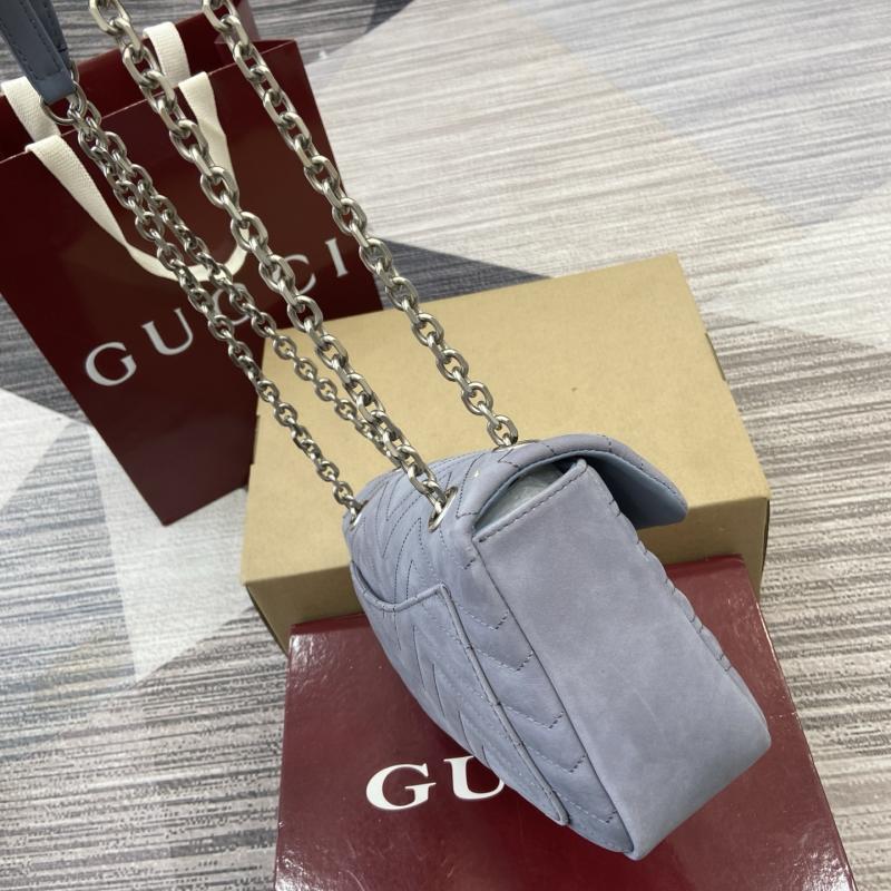 Gucci GG Marmont medium shoulder bag Blue 837267