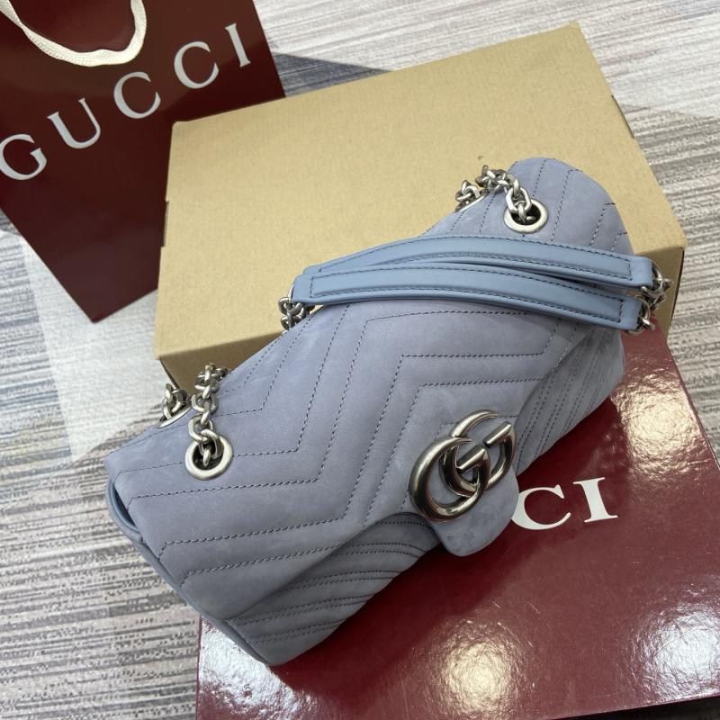 Gucci GG Marmont medium shoulder bag Blue 837267