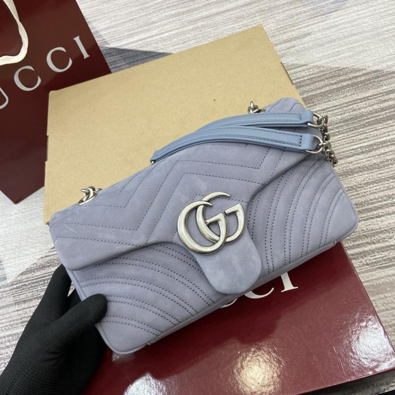 Gucci GG Marmont medium shoulder bag Blue 837267