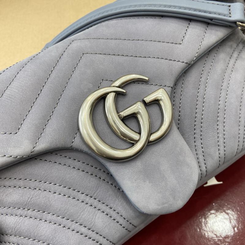 Gucci GG Marmont medium shoulder bag Blue 837267