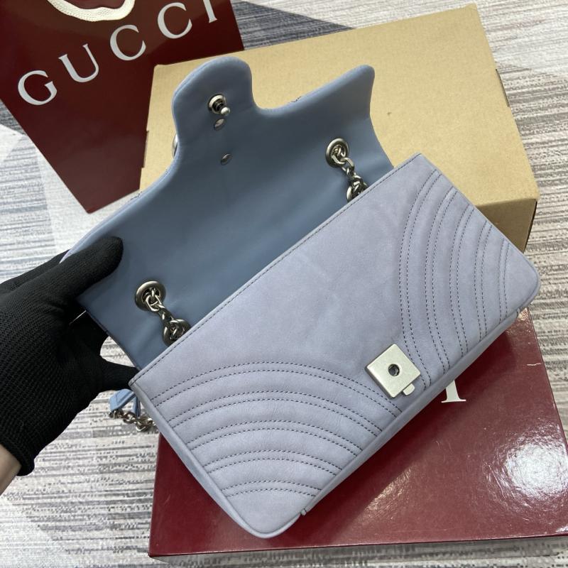 Gucci GG Marmont medium shoulder bag Blue 837267