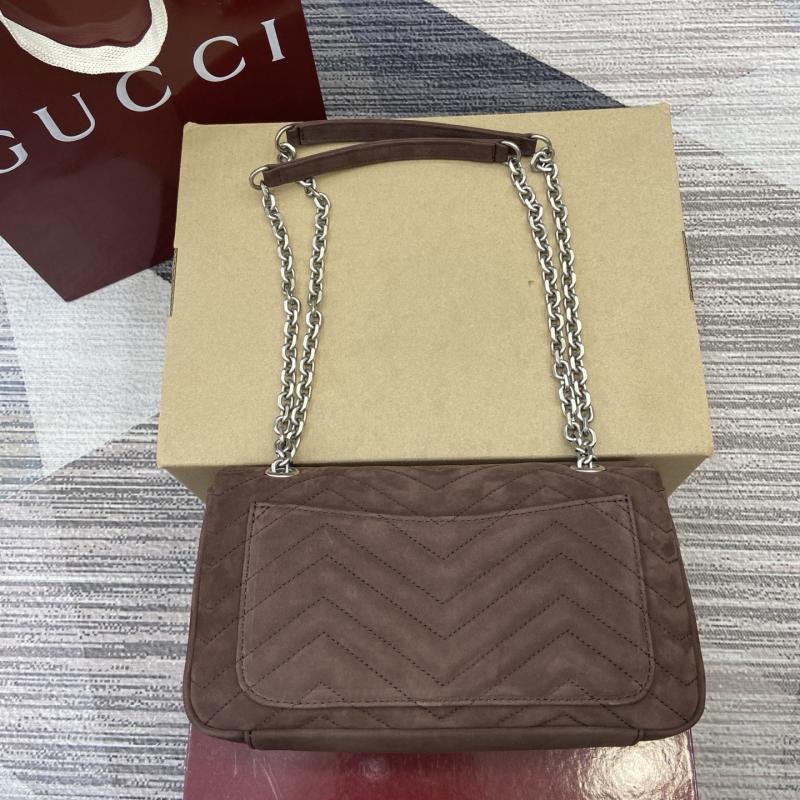Gucci GG Marmont medium shoulder bag Dark Brown 837267