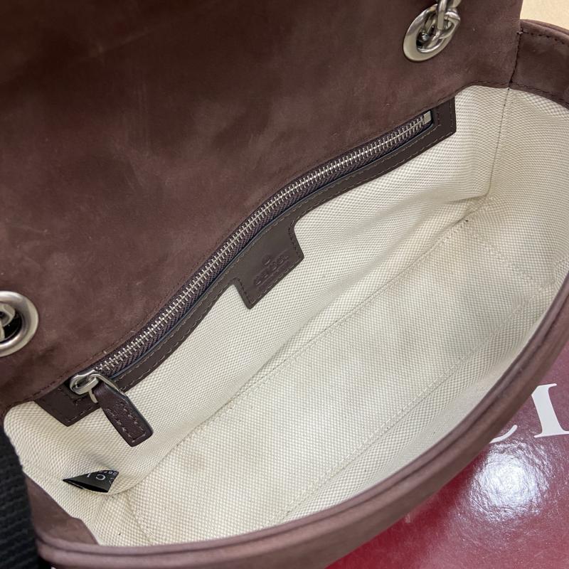 Gucci GG Marmont medium shoulder bag Dark Brown 837267