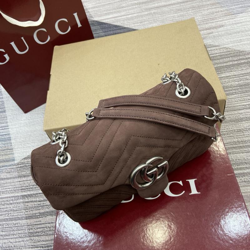 Gucci GG Marmont medium shoulder bag Dark Brown 837267