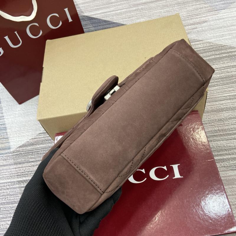 Gucci GG Marmont medium shoulder bag Dark Brown 837267