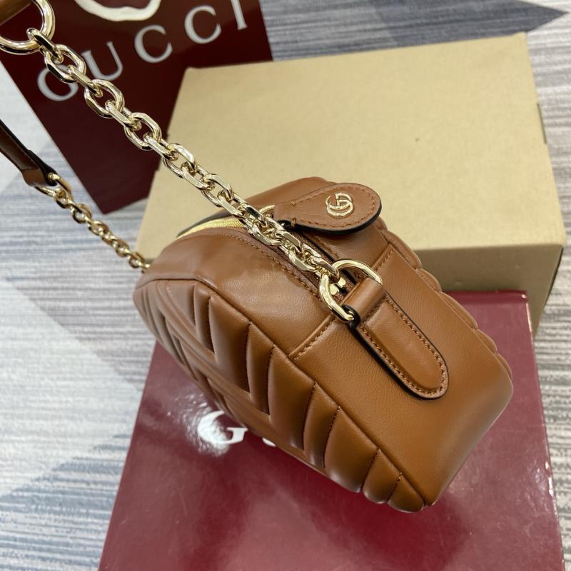 Gucci GG Marmont small camera bag Brown 855273