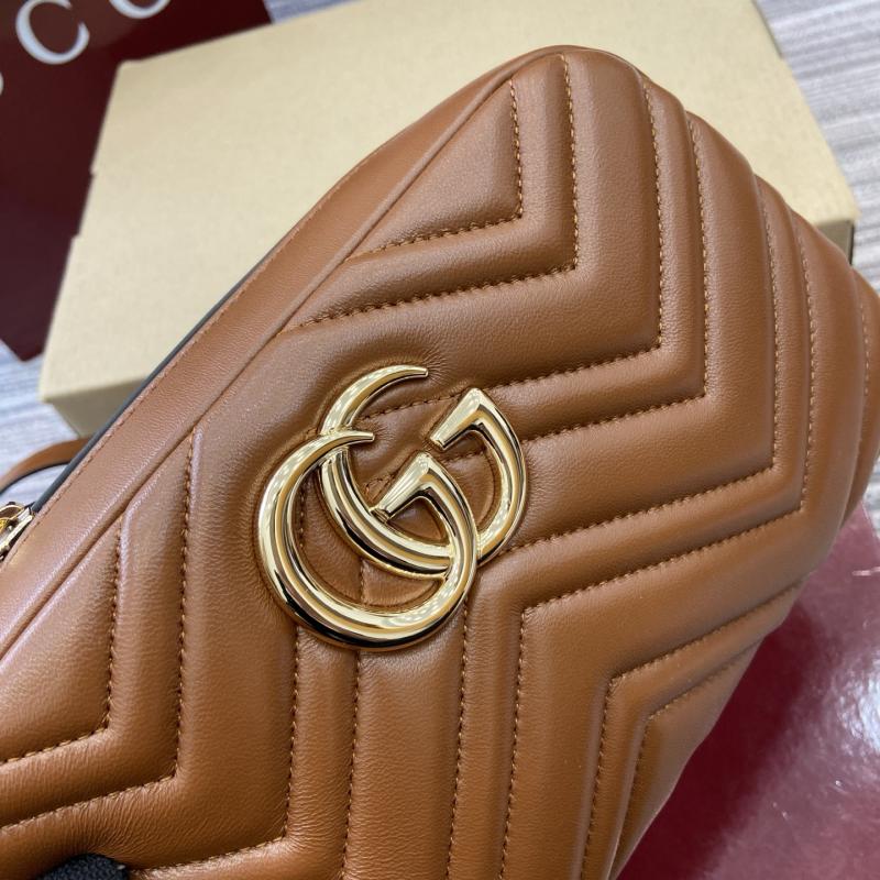 Gucci GG Marmont small camera bag Brown 855273
