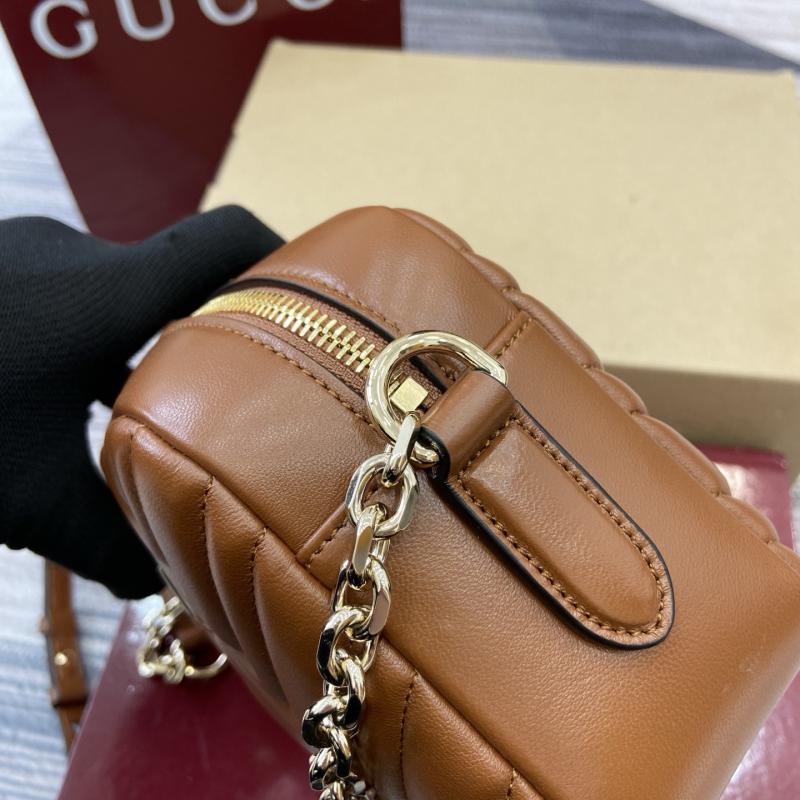 Gucci GG Marmont small camera bag Brown 855273