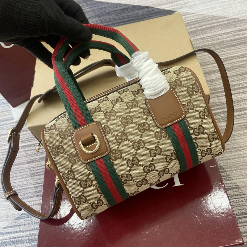 Gucci Mini GG Canvas handbag Brown 859975