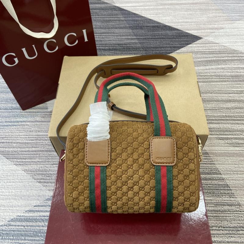Gucci Mini GG Suede handbag Brown 859975