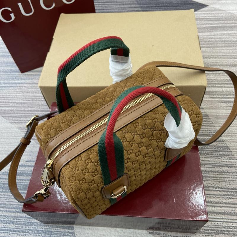 Gucci Mini GG Suede handbag Brown 859975