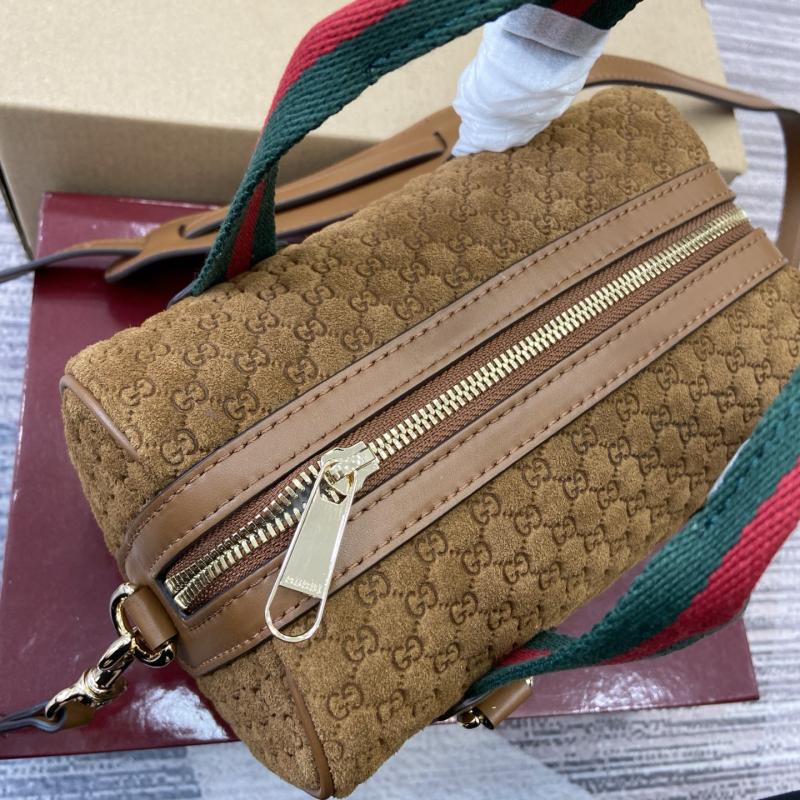 Gucci Mini GG Suede handbag Brown 859975