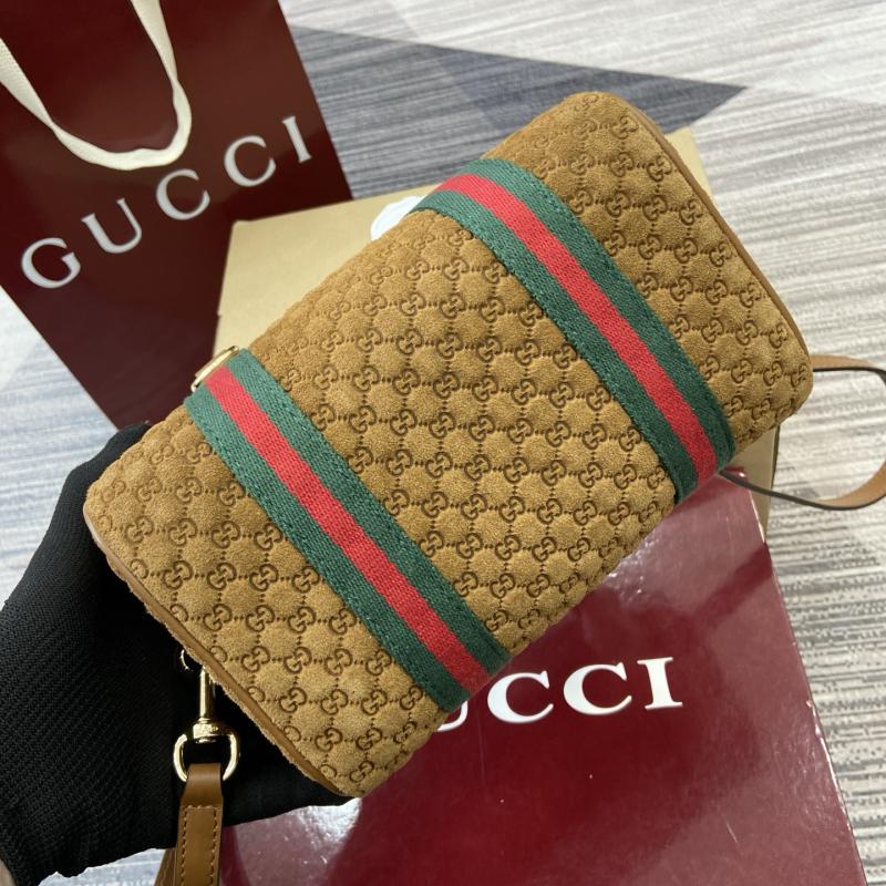 Gucci Mini GG Suede handbag Brown 859975