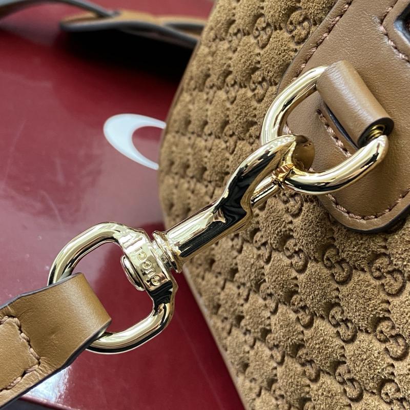 Gucci Mini GG Suede handbag Brown 859975
