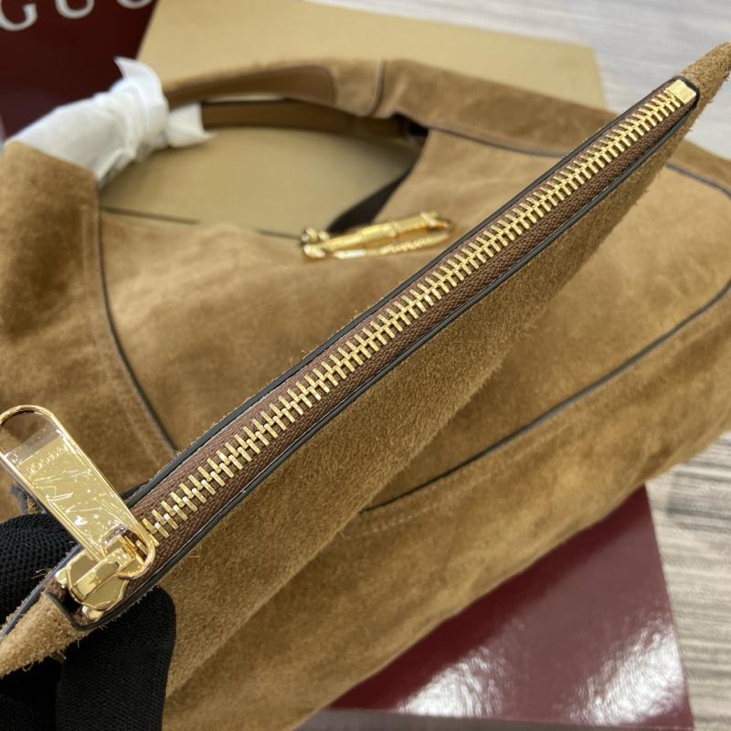 Gucci Suede Softbit maxi shoulder bag Brown ‎837466