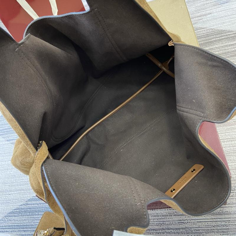 Gucci Suede Softbit maxi shoulder bag Brown ‎837466