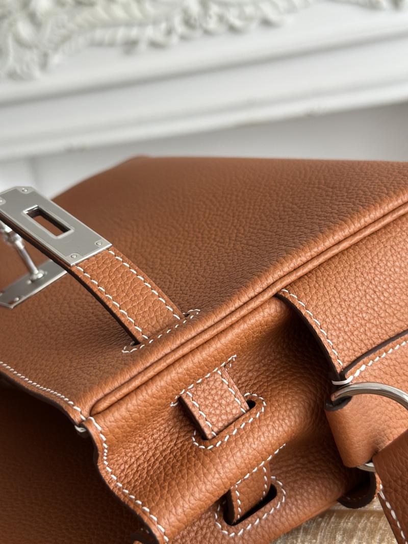 Hermes Kelly Messenger Bag Brown with Silver HM1030