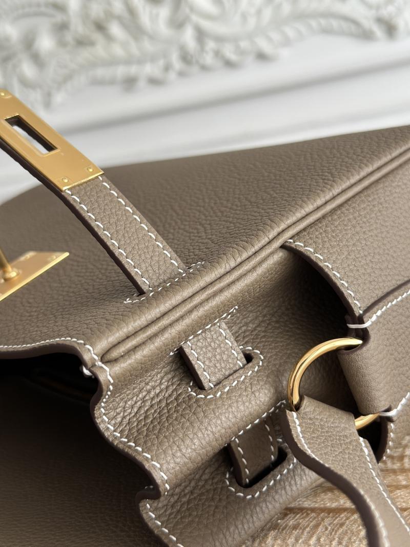 Hermes Kelly Messenger Bag Etoupe with Gold HM1030