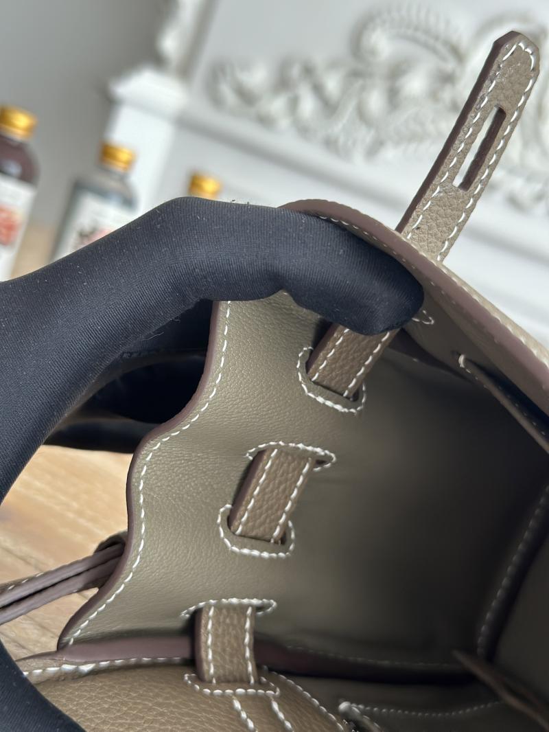 Hermes Kelly Messenger Bag Etoupe with Silver HM1030