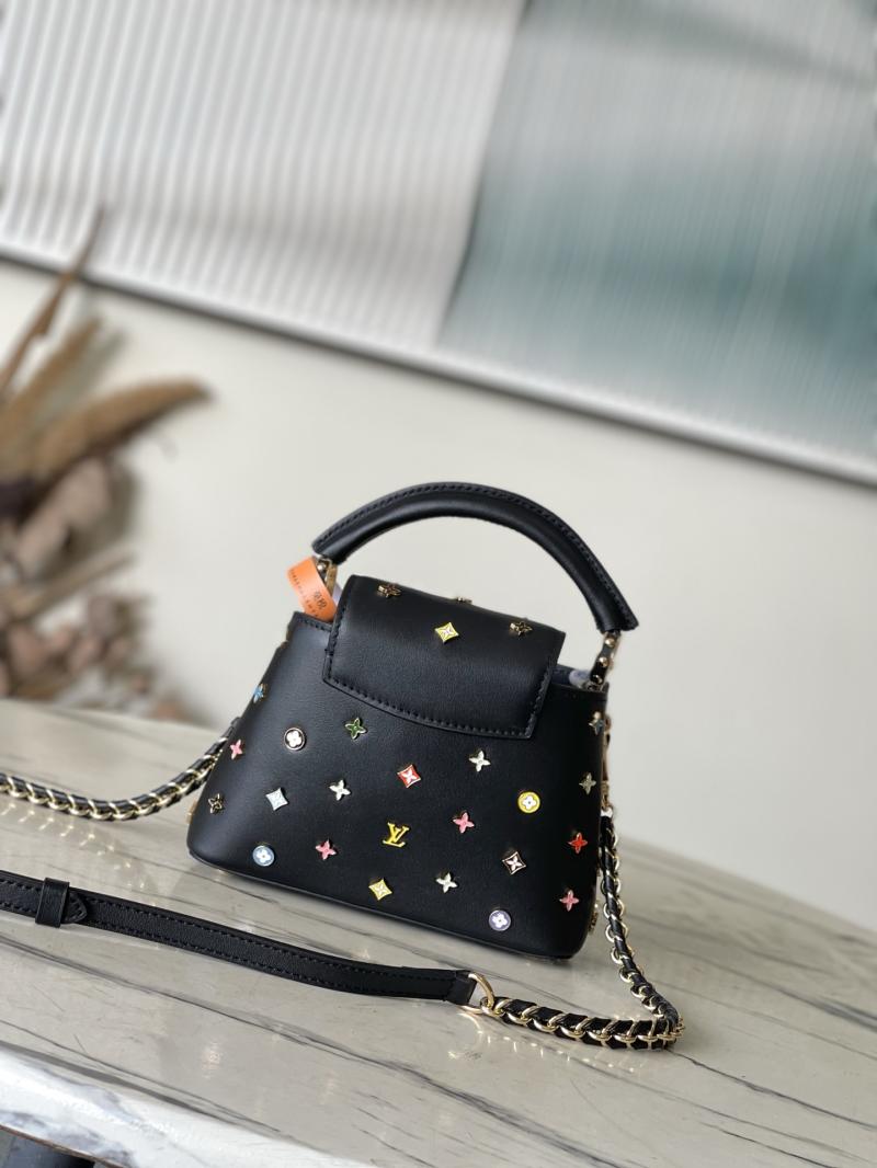 LV x TM Capucines Mini Black M14165