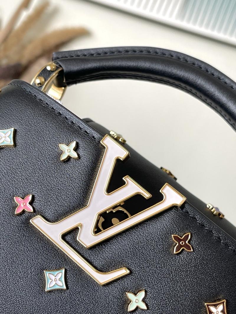 LV x TM Capucines Mini Black M14165