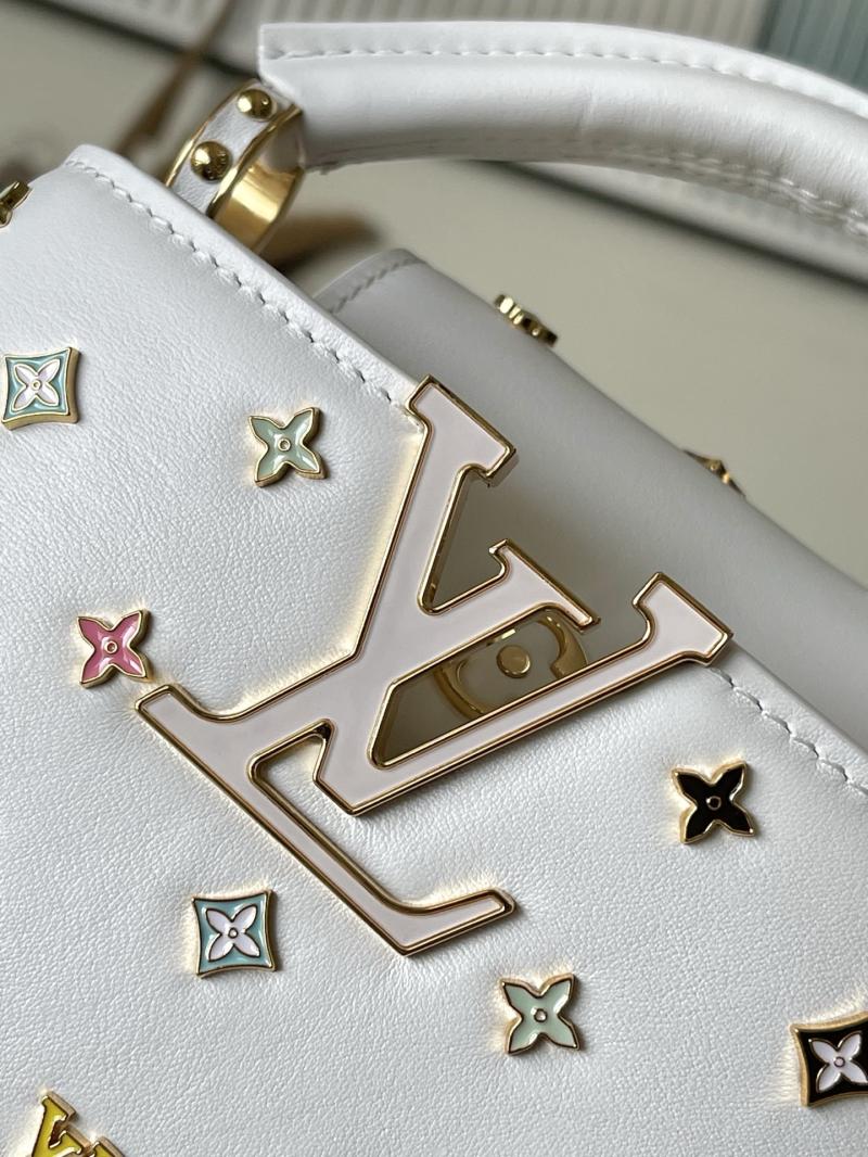 LV x TM Capucines Mini White M14165