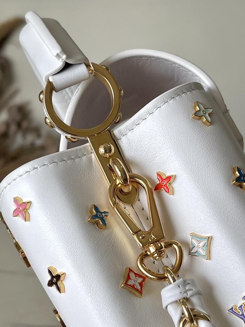 LV x TM Capucines Mini White M14165