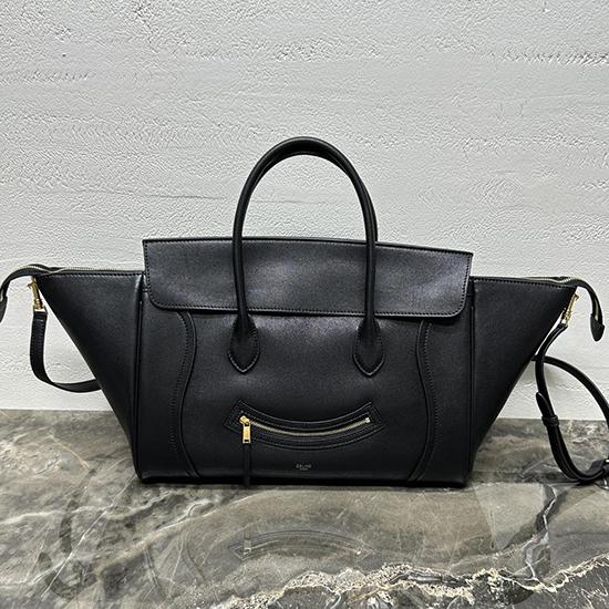 Medium Smiling New Luggage Black 123693