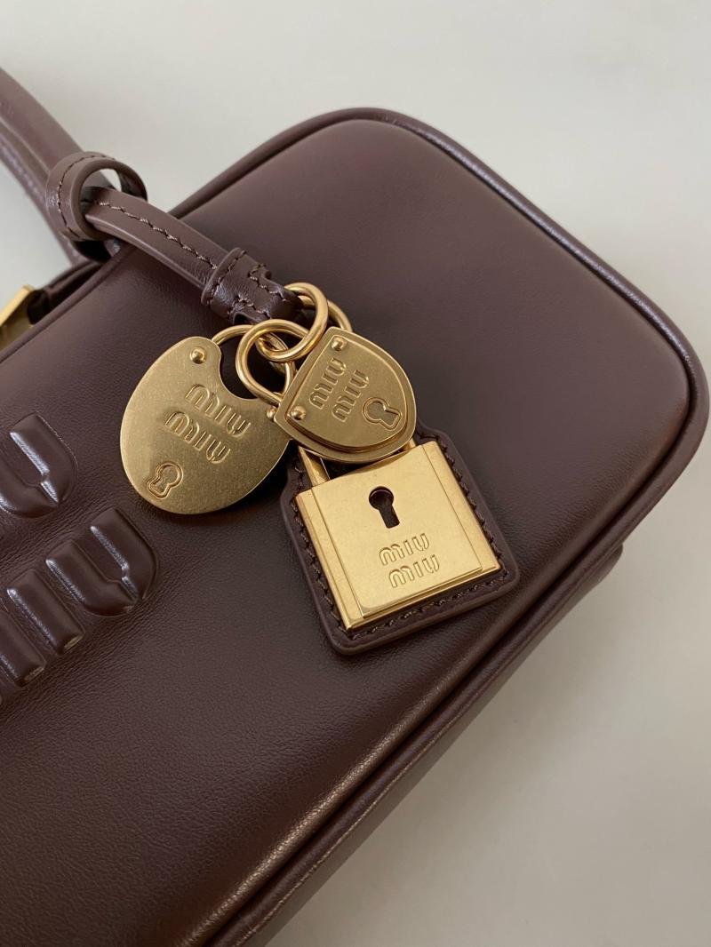 Miu Miu Beau leather Bag Briarwood 5BB173