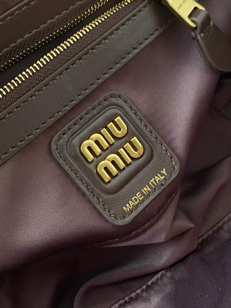 Miu Miu Beau leather Bag Briarwood 5BB173