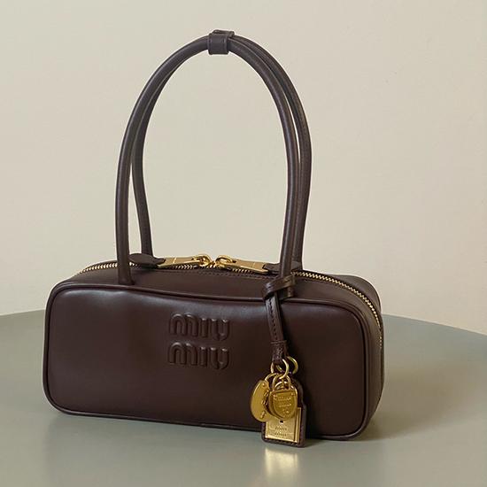 Miu Miu Beau leather Bag Briarwood 5BB173