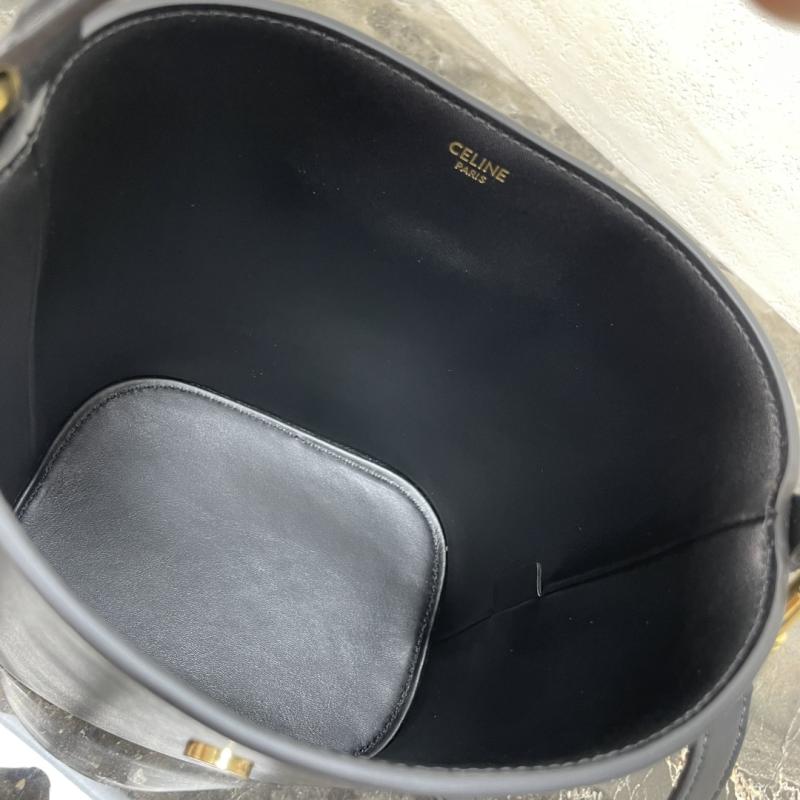Small Celine Bucket Louise Bag Black 119173