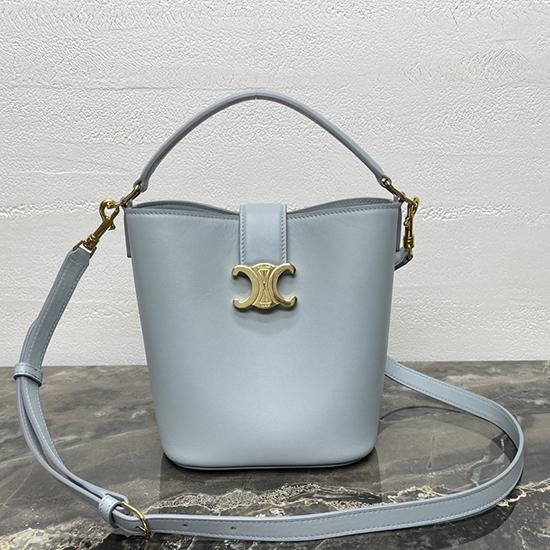 Small Celine Bucket Louise Bag Blue 119173