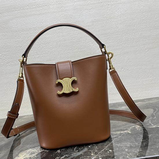 Small Celine Bucket Louise Bag Tan 119173