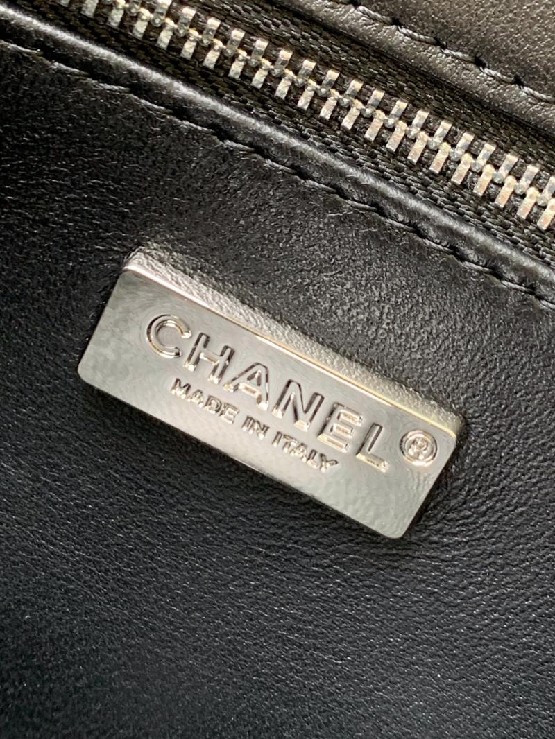 Small Chanel Sequins Shoulder Bag Black AS4563