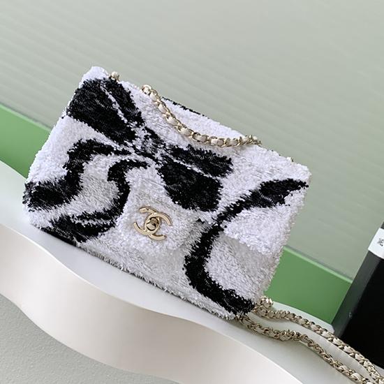 Small Chanel Sequins Shoulder Bag White AS4561  Small Chanel Sequins Shoulder Bag White AS4561