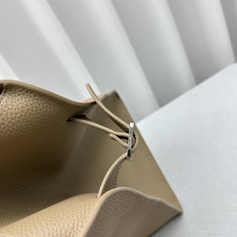 The Row Grain Leather Margaux 15 Bag Grey T1831