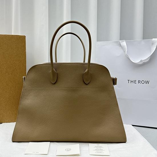 The Row Grain Leather Margaux 15 Bag Grey T1831 The Row Grain Leather Margaux 15 Bag Grey T1831