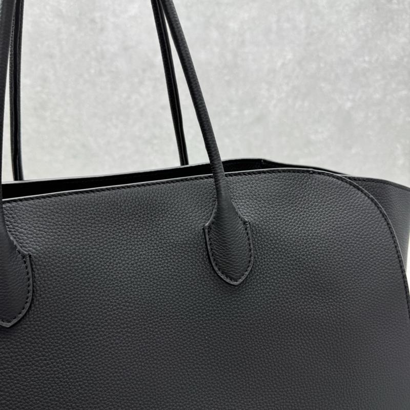 The Row Marlo 17 Grain Leather Bag Black T1895