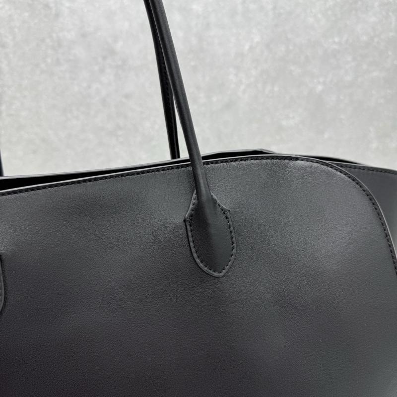 The Row Marlo 17 Smooth Leather Bag Black T1895