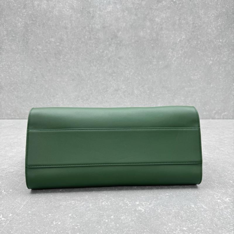 The Row Marlo 17 Smooth Leather Bag Green T1895