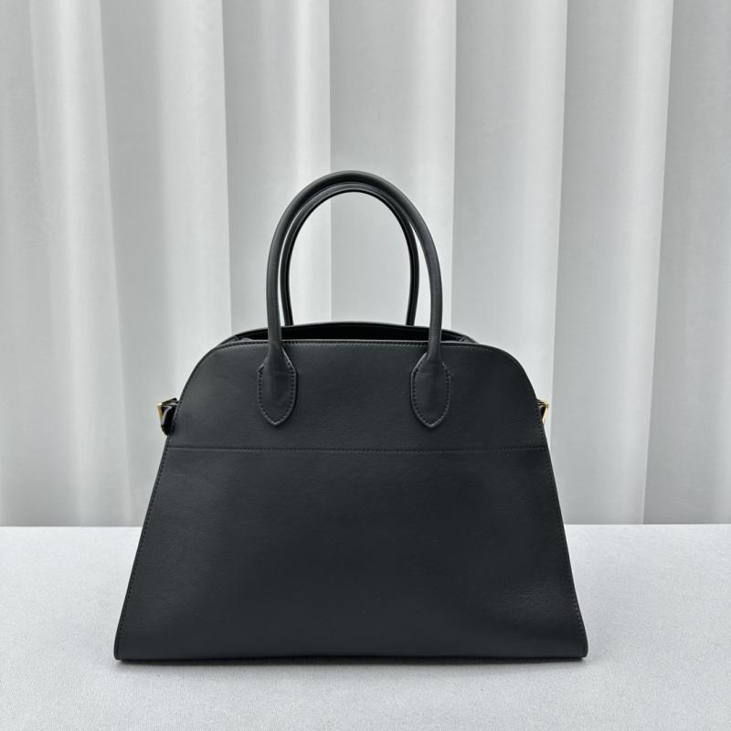 The Row Smooth Leather Margaux 15 Bag Black T1831