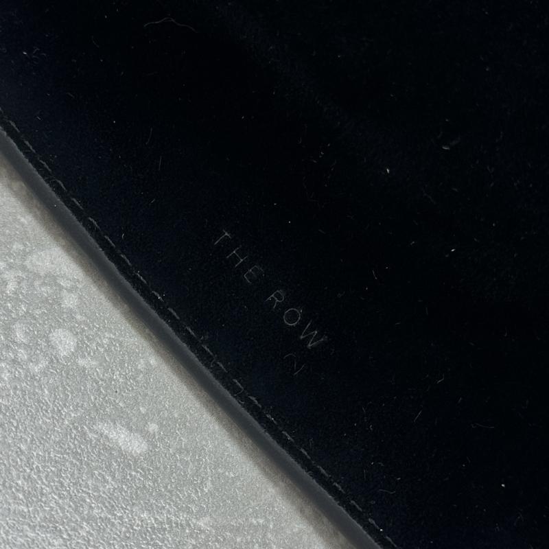 The Row Suede Margaux 15 Bag Black T1831