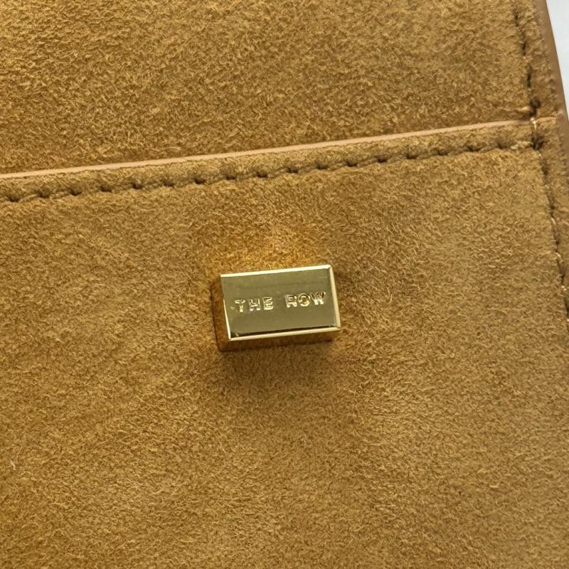 The Row Suede Margaux 15 Bag Brown T1831