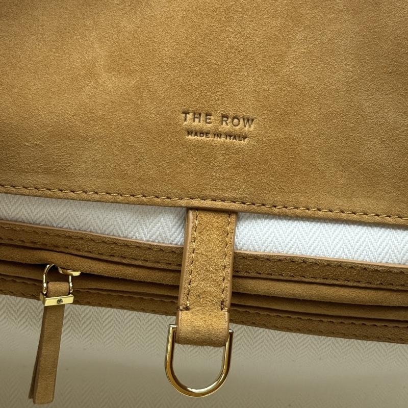 The Row Suede Margaux 15 Bag Brown T1831