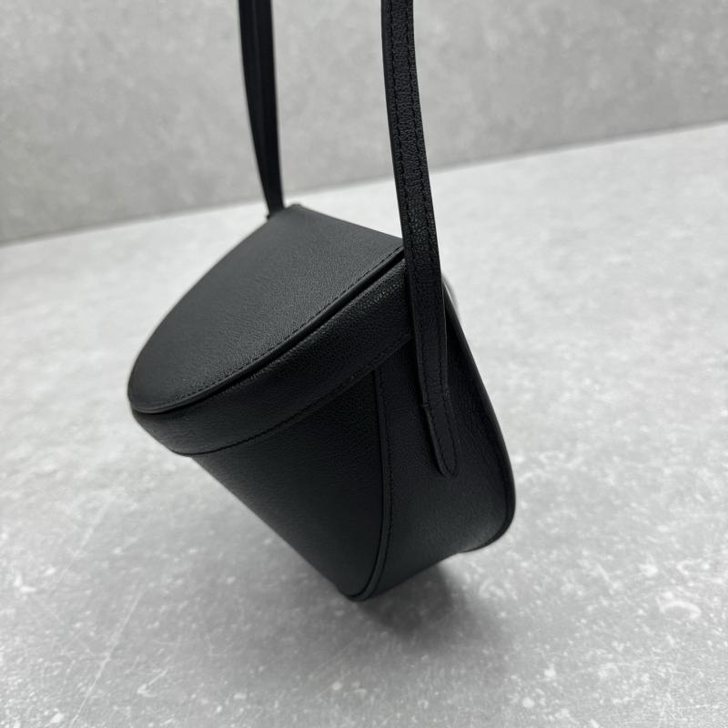 Alaia Calfskin Crossbody Bag Black AL4495