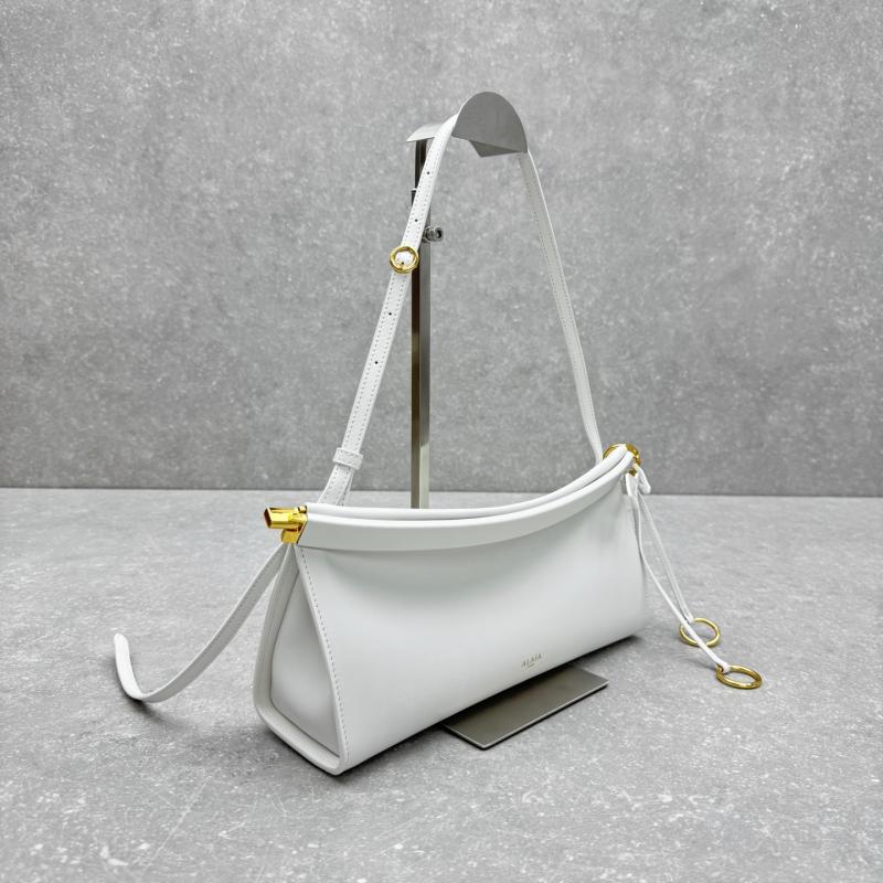 Alaia Le Click Eest West Medium Bag White M4490